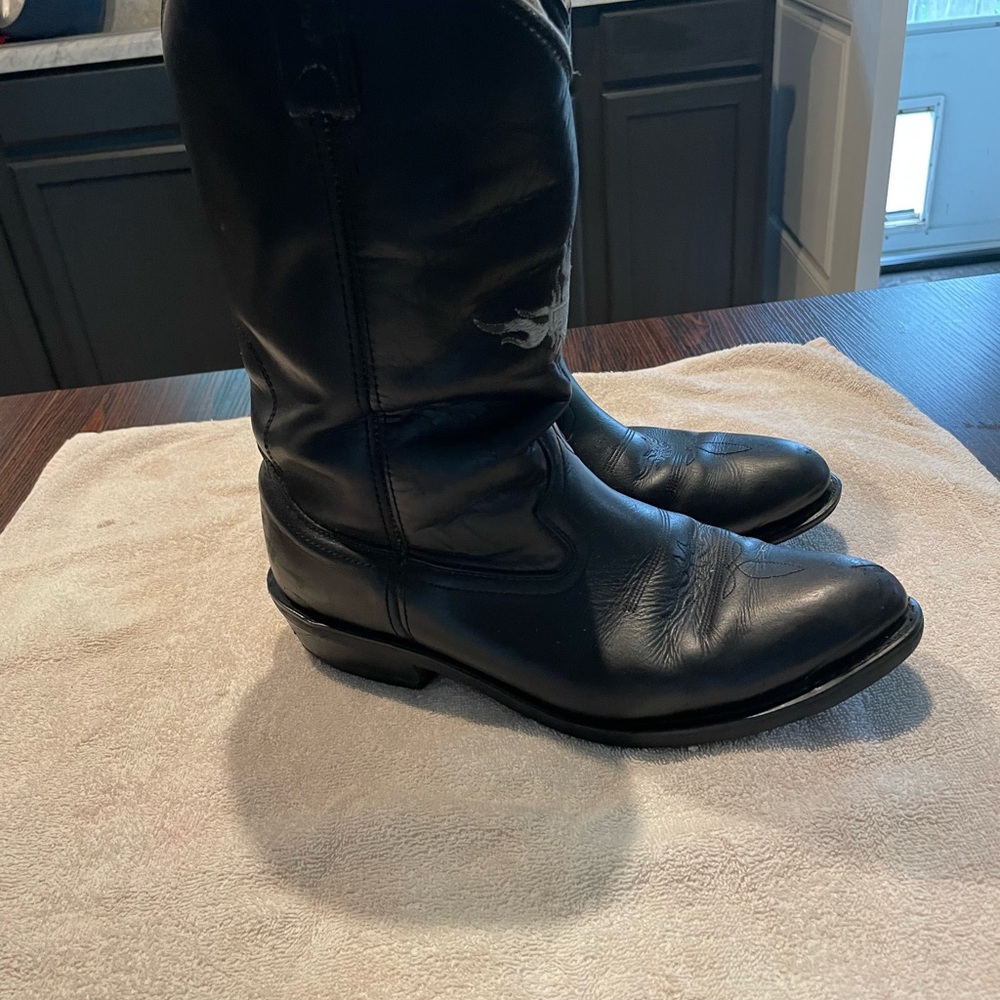 Harley-Davidson Black Leather Men's Boots